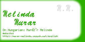 melinda murar business card